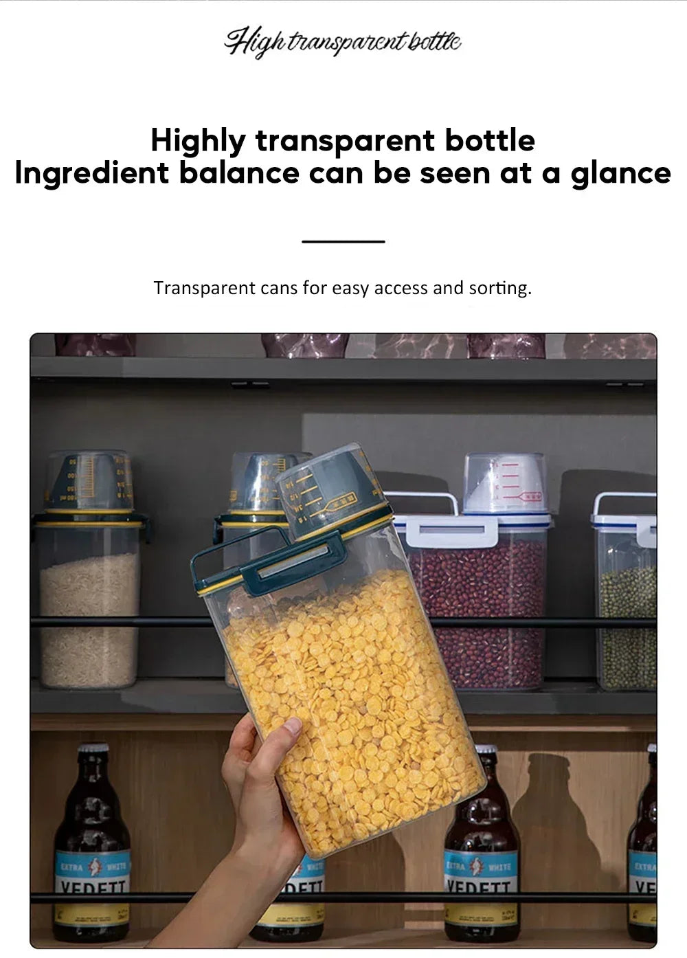 Dog Food Storage Bucket Pet Food Grain Storage Tank Kitchen Storage Rice Box Cat Food Grain Sealed Jar Dog Cat Accessories